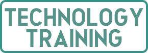 Technology Training Button